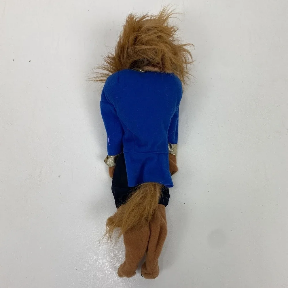 Disney Beauty & The Beast  Blonde Hair Doll With Beast Outfit 1992 Vintage